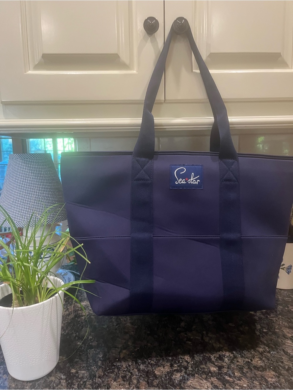 Navy Tote Bag